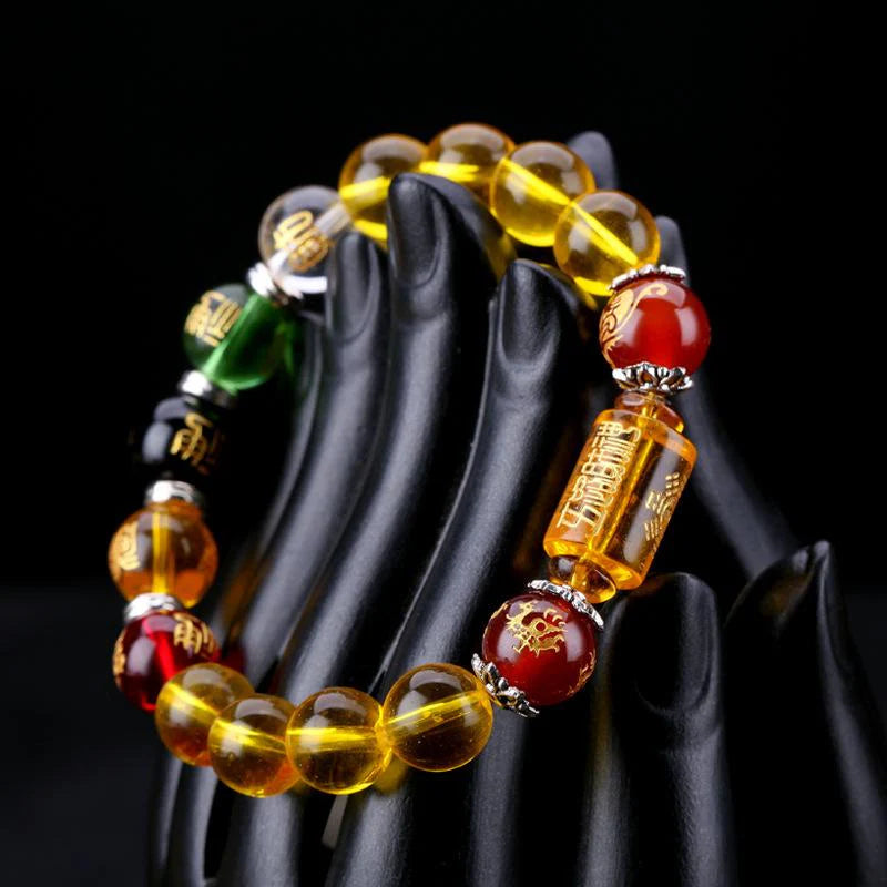 Citrine the God of Wealth Bracelet &The 5 Element Crystals