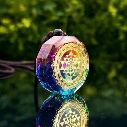 Chakra Orgonite Necklace - Balances EMF Protection & Orgone Energy