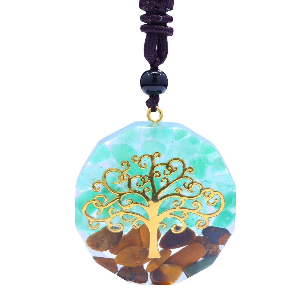 Tree of Life Orgonite Necklace- Energy Protection