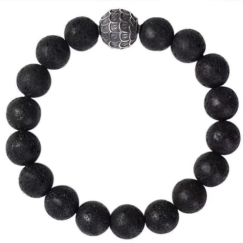 Grounding Lava Stone Bracelet- Calming & Grounding