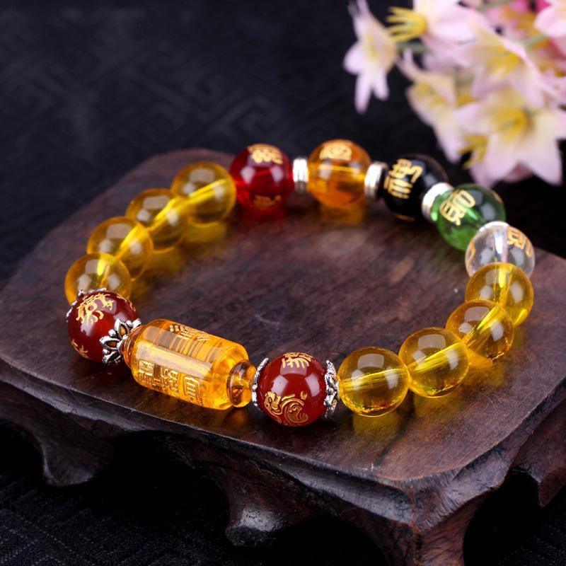 Citrine the God of Wealth Bracelet &The 5 Element Crystals