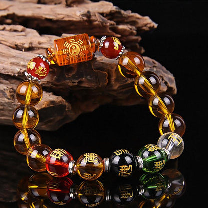 Citrine the God of Wealth Bracelet &The 5 Element Crystals