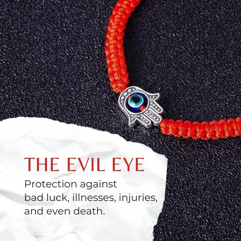 Hamsa Hand Red String Bracelet - Evil Eye Protection