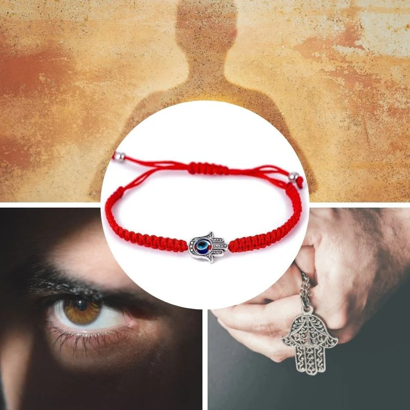 Hamsa Hand Red String Bracelet - Evil Eye Protection