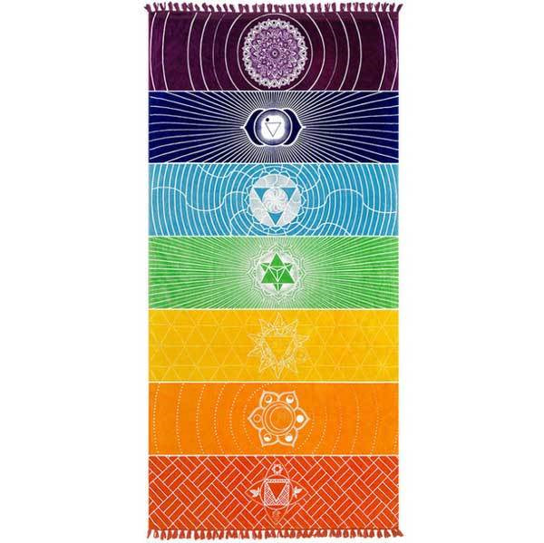 7 Chakra Yoga Mat - Meditation Rug- Tapestry