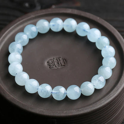 Blue Aquamarine Calming Bracelet- Grounding & Soothing