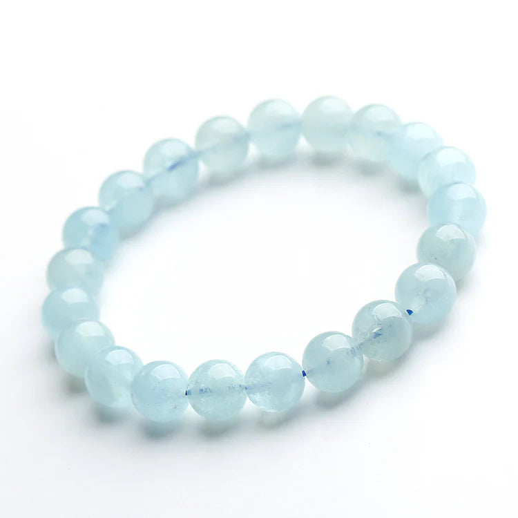 Blue Aquamarine Calming Bracelet- Grounding & Soothing