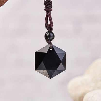 Black Obsidian Talisman- Necklace for Protection