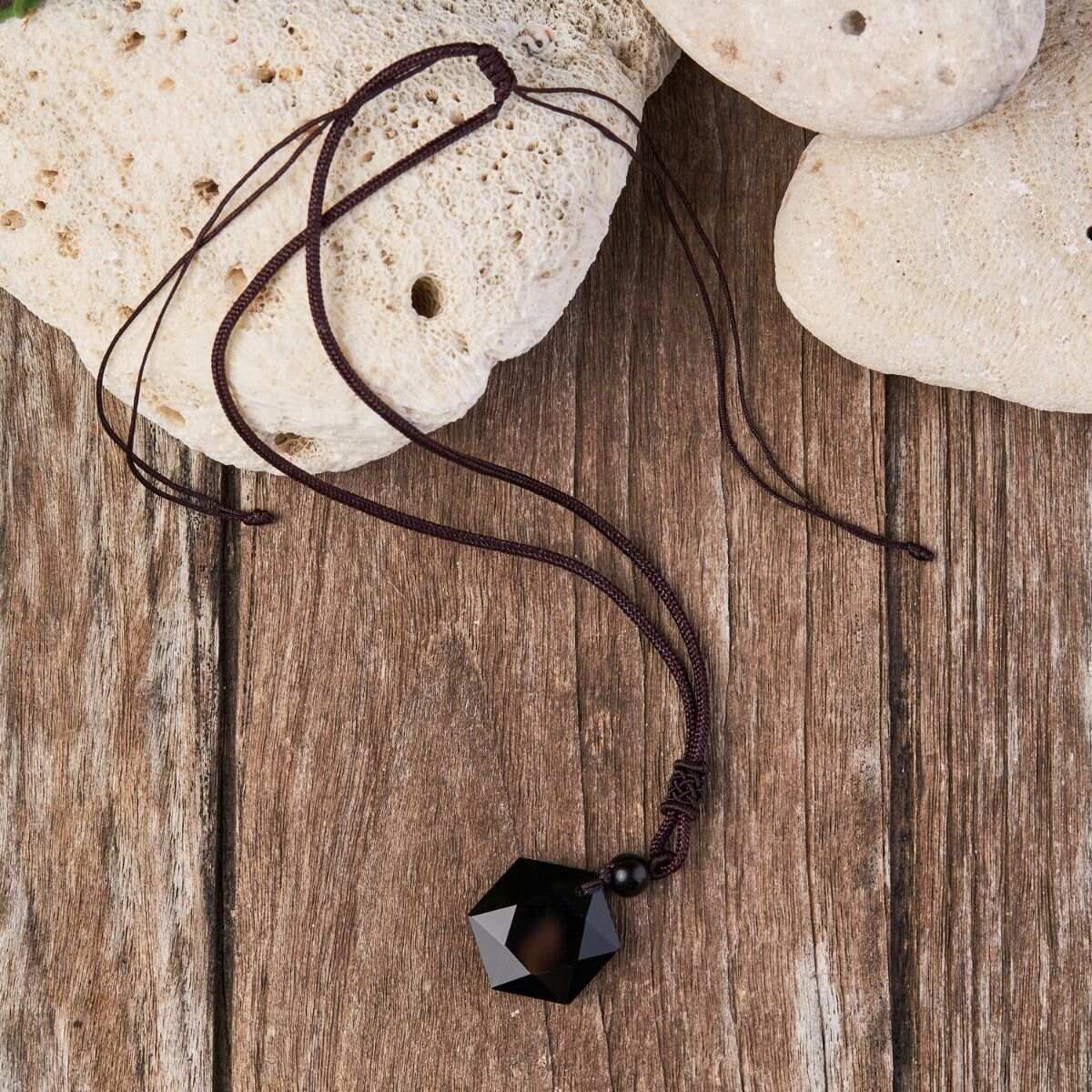 Black Obsidian Talisman- Necklace for Protection