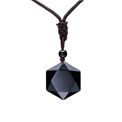 Black Obsidian Talisman- Necklace for Protection