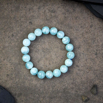 Blue Aquamarine Calming Bracelet- Grounding & Soothing