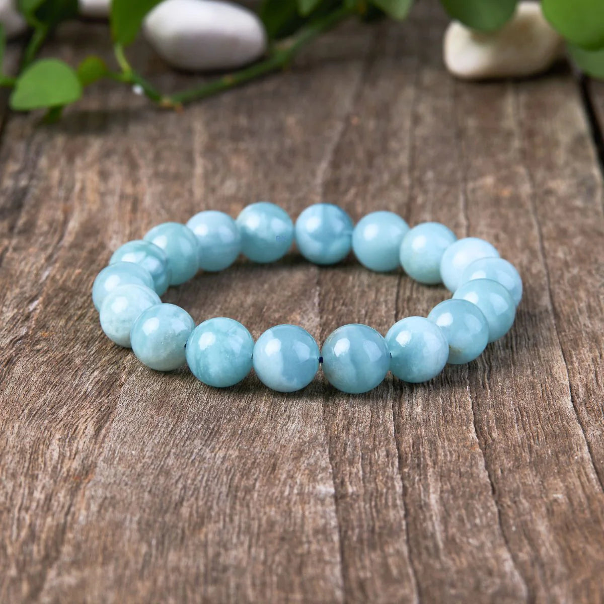 Blue Aquamarine Calming Bracelet- Grounding & Soothing