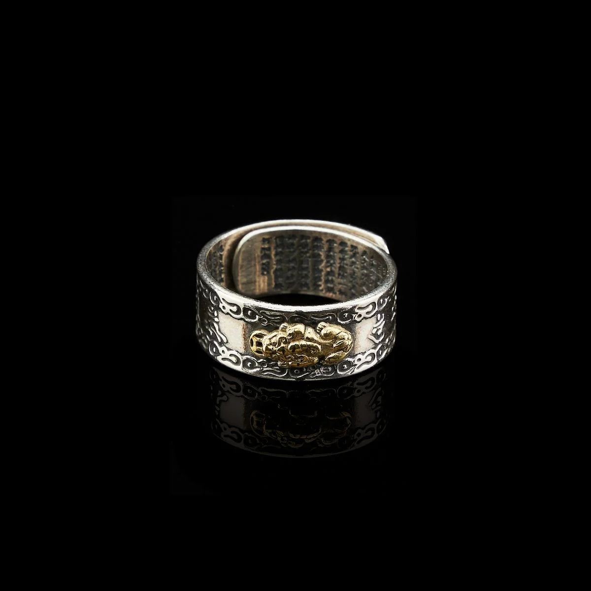 Feng Shui Pixiu Mantra Ring - Protection & Wealth