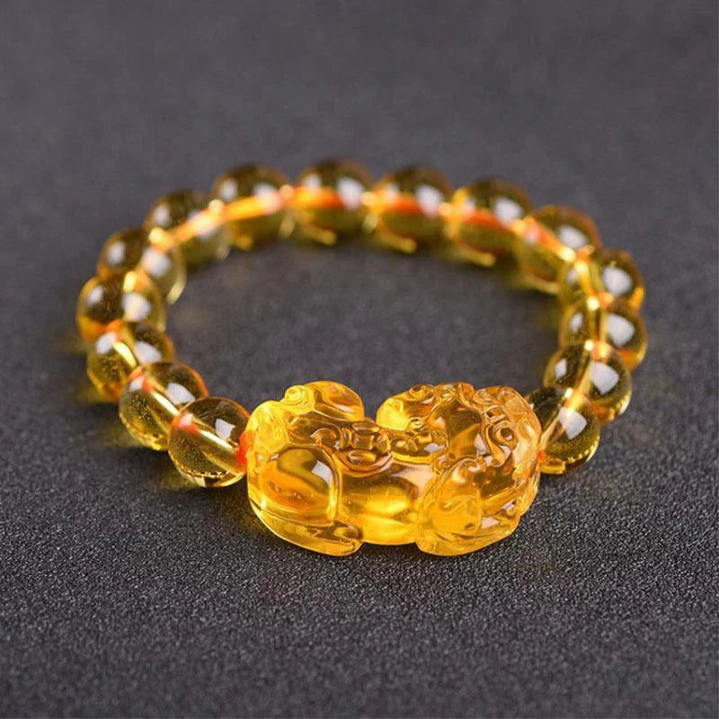 Citrine Pixiu Bracelet- Attract Wealth