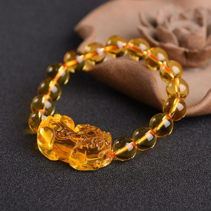 Citrine Pixiu Bracelet- Attract Wealth