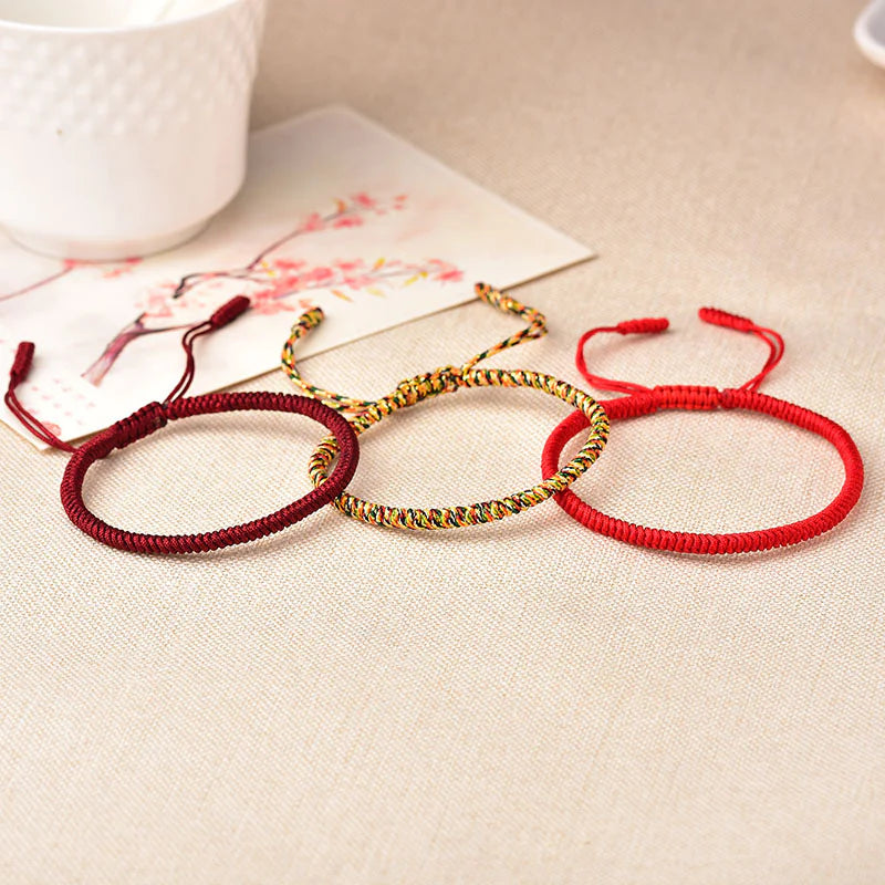 Tibetan Buddhist Knot Lucky Rope Bracelet