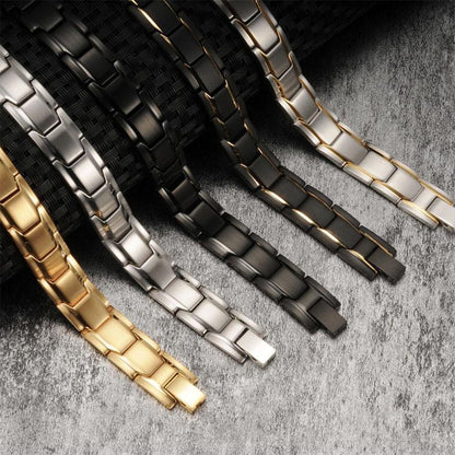 Magnetic Therapy Bracelets- Black, Silver, Gold