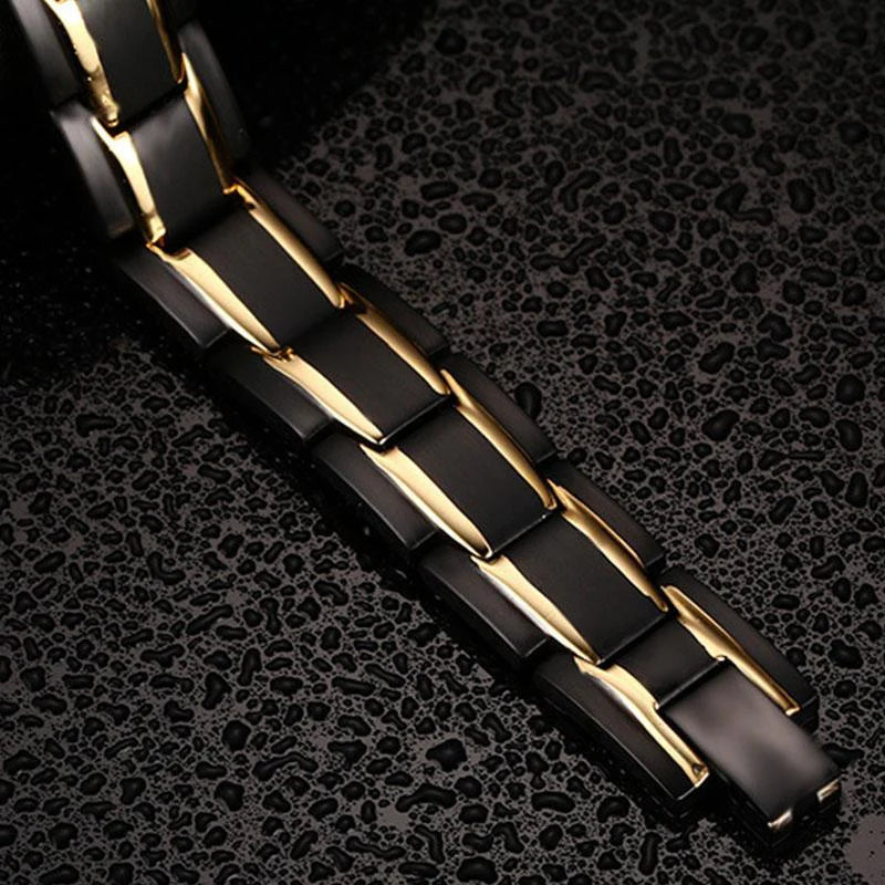 Magnetic Therapy Bracelets- Black, Silver, Gold