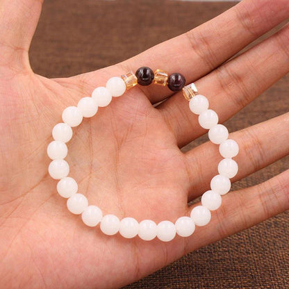 White Chalcedony Positivity Bracelet- Positivity & Harmony