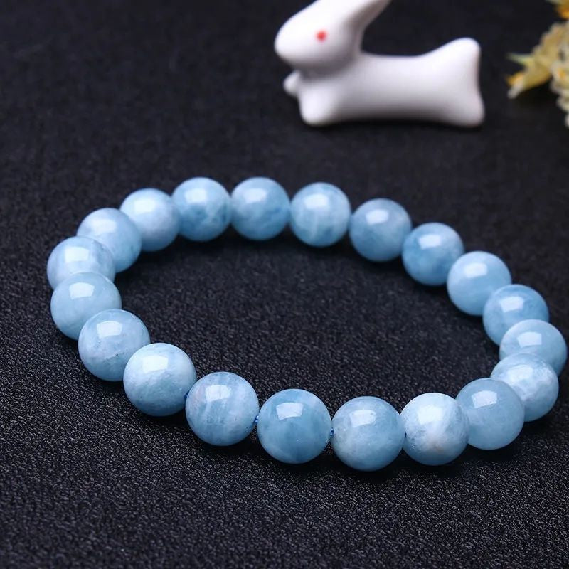 Blue Aquamarine Calming Bracelet- Grounding & Soothing