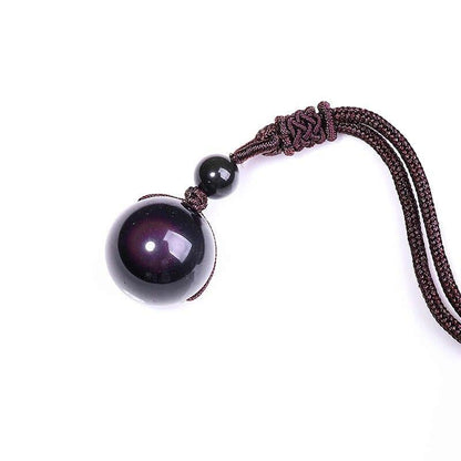 Rainbow Obsidian Necklace- Eye of Truth