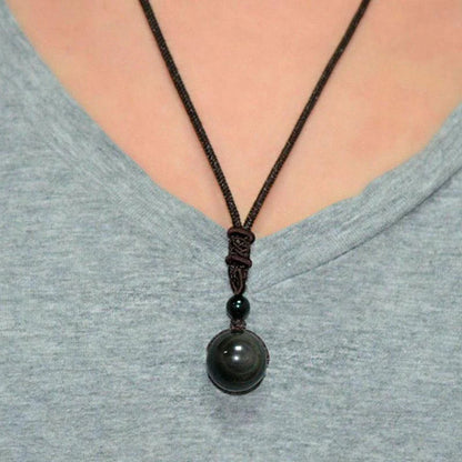 Rainbow Obsidian Necklace- Eye of Truth