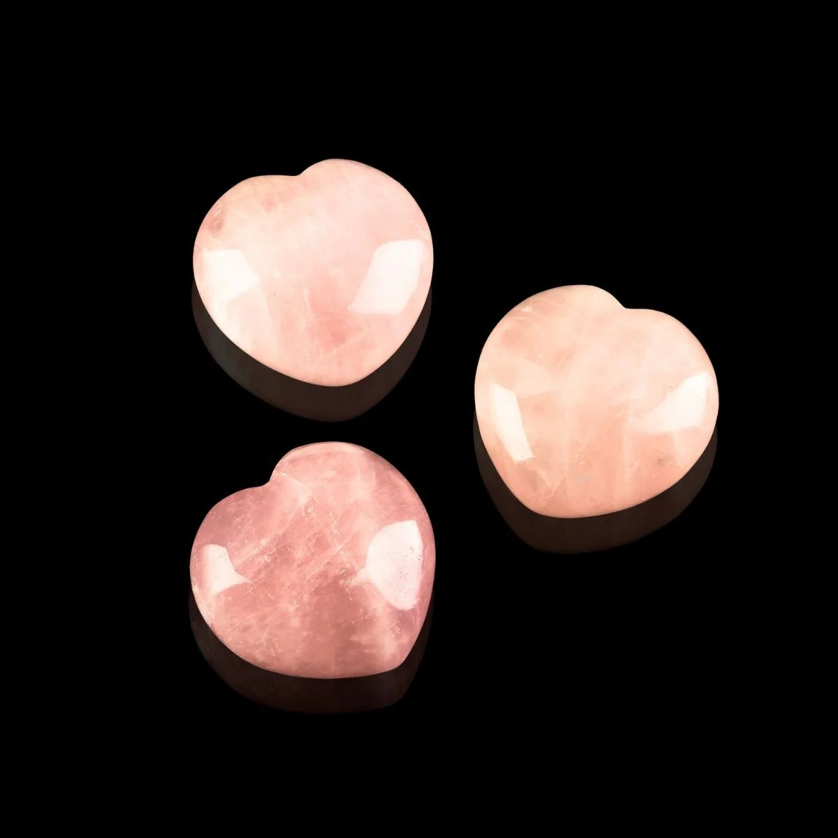 Rose Quartz Heart-Shaped Love Crystals - Romance & Love