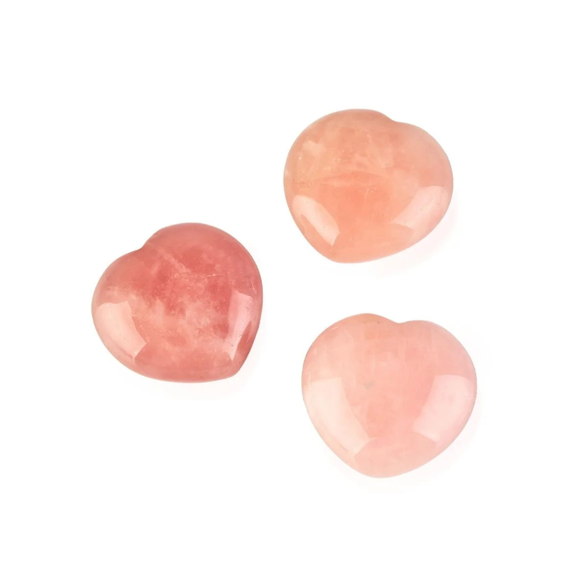 Rose Quartz Heart-Shaped Love Crystals - Romance & Love