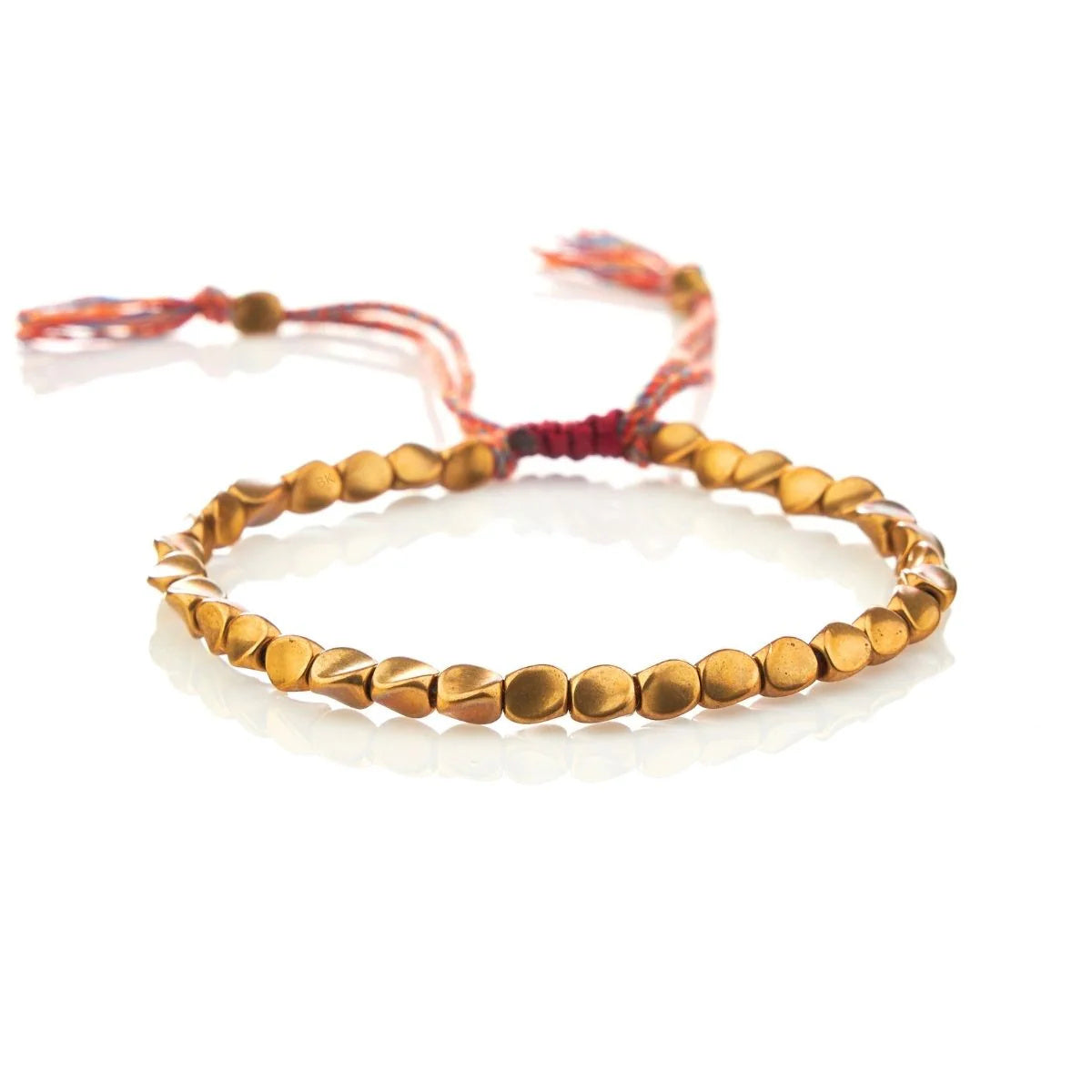 Tibetan Copper Beads Bracelet Handmade - For Healing, Strength & Protection