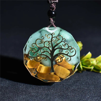 Tree of Life Orgonite Necklace- Energy Protection