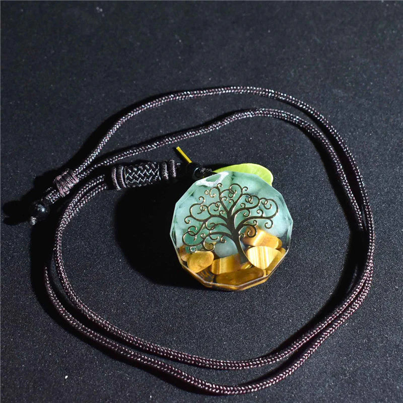 Tree of Life Orgonite Necklace- Energy Protection