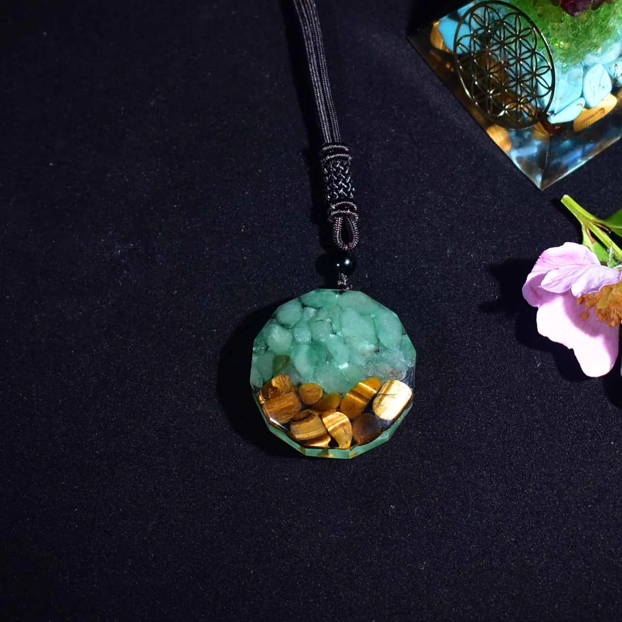 Tree of Life Orgonite Necklace- Energy Protection